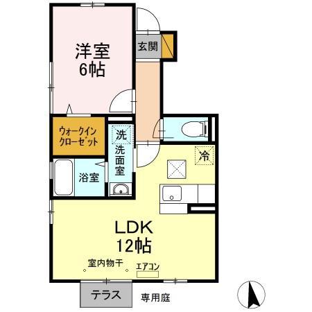 サニーコートIII(1LDK/1階)の間取り写真