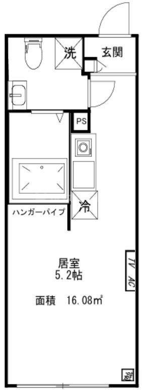 クレサージュ青戸(ワンルーム/3階)の間取り写真