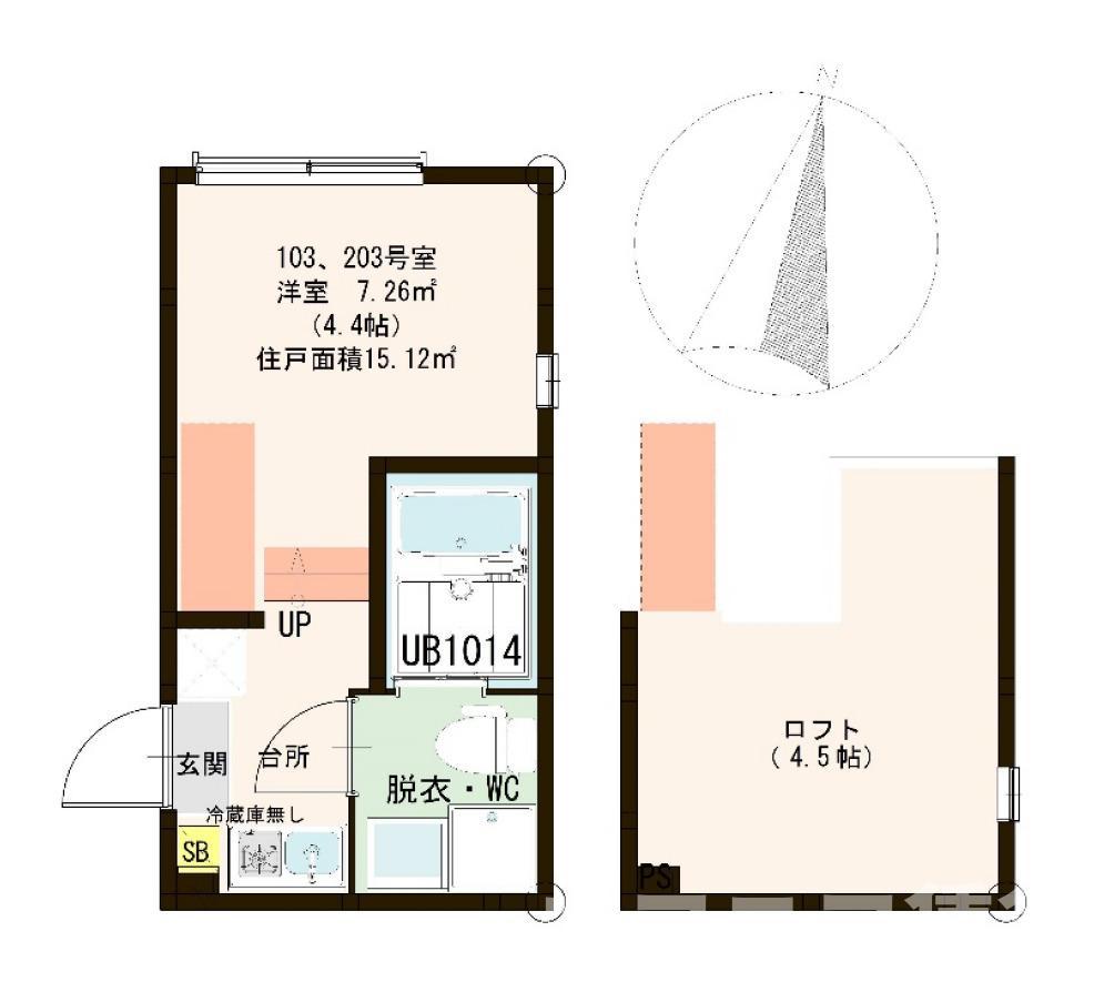 MY PLACE(ワンルーム/1階)の間取り写真