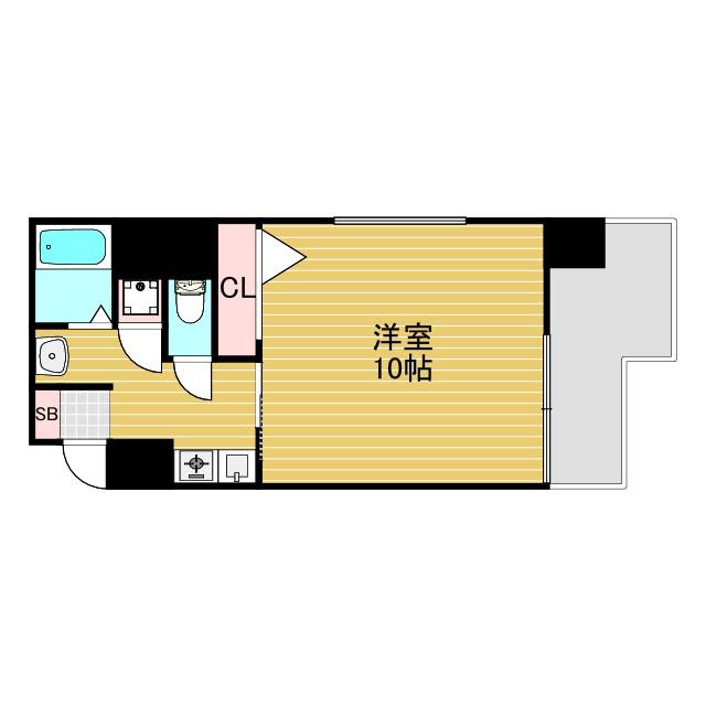 シティライフ新大阪(1K/5階)の間取り写真