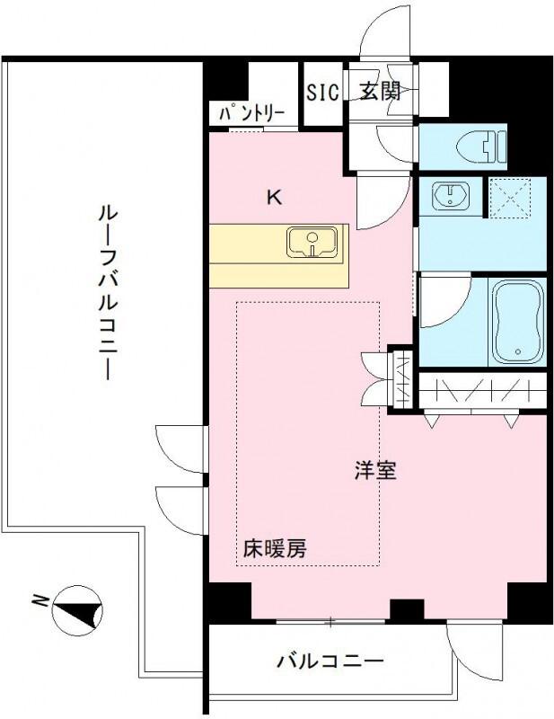 シャルムグラン大森(ワンルーム/4階)の間取り写真