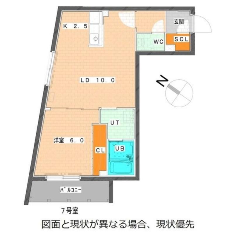 ミ・ピアーチェリヴィエール豊平21(1LDK/5階)の間取り写真