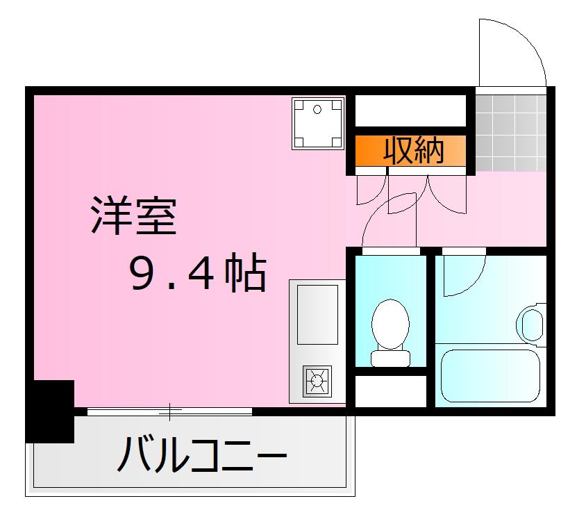 フェニックス八丁堀(ワンルーム/5階)の間取り写真