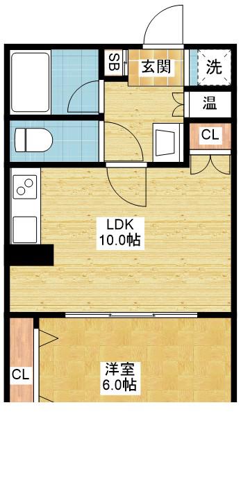池下ホームズ(1LDK/4階)の間取り写真