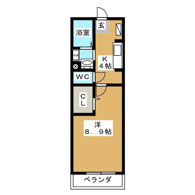 フラワーガーデン(1K/3階)の間取り写真