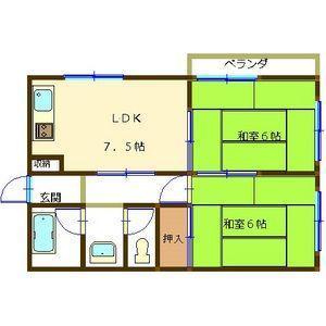 ライフイン一社(1DK/3階)の間取り写真