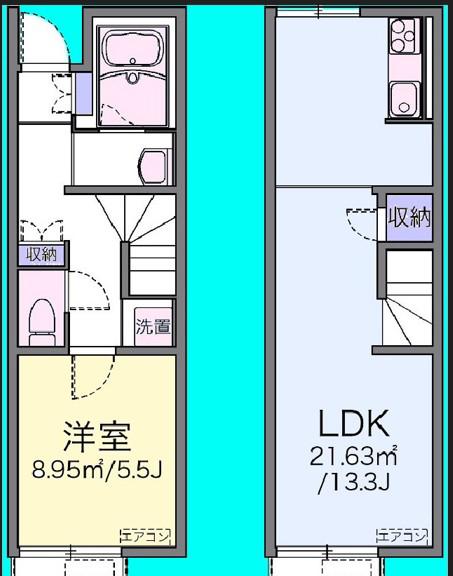 Y&K I(1LDK/1階)の間取り写真