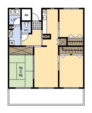 シティビルまなび野 3号棟(3LDK/2階)の間取り写真