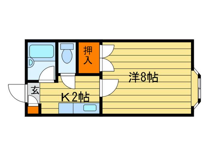 藤井ビル北10条(ワンルーム/3階)の間取り写真