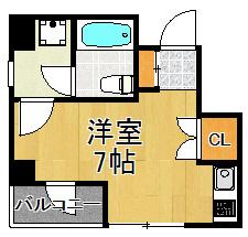 パディハウス(ワンルーム/2階)の間取り写真
