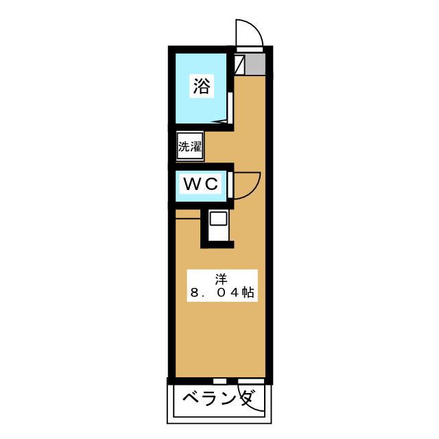 ココペリハウスI(ワンルーム/3階)の間取り写真