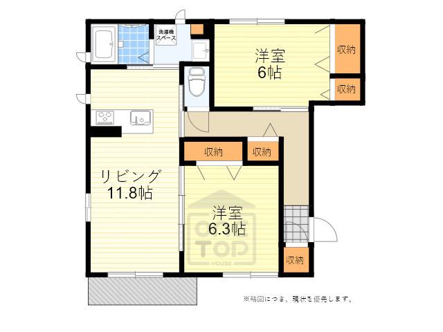 ベステンダンクB棟(2LDK/1階)の間取り写真