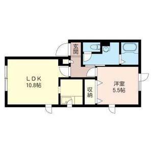 MANOIR檜(1LDK/2階)の間取り写真