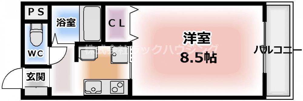 イルフィオーレ(1K/1階)の間取り写真