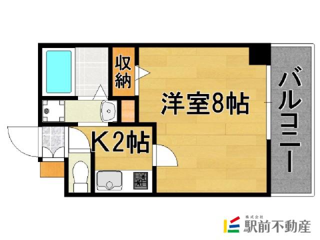 エンクレスト大手門II(1K/7階)の間取り写真