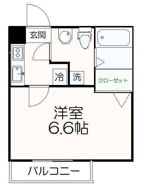 ルミナス永山(1K/1階)の間取り写真