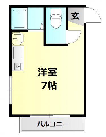 エリス池上(ワンルーム/4階)の間取り写真