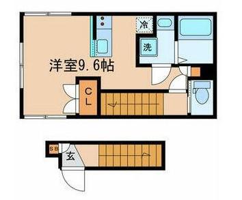 CLASSY RESIDENCE(ワンルーム/2階)の間取り写真