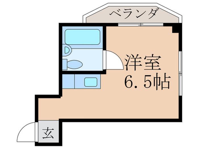 シャトーカズキ(ワンルーム/3階)の間取り写真