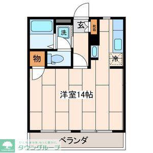 CORAL COURT(1K/1階)の間取り写真