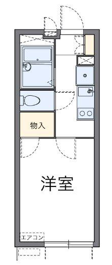 エーデルハイム(1K/1階)の間取り写真