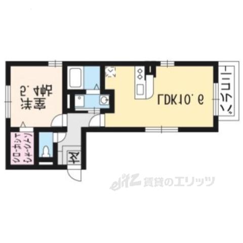 アップヒルズ(1LDK/1階)の間取り写真