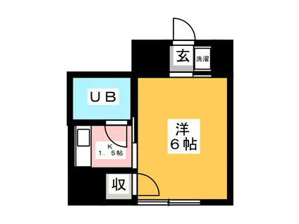 ハイツ佐藤(1K/2階)の間取り写真