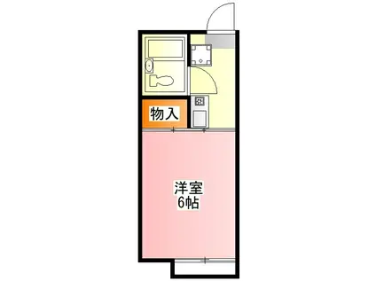 ヴェナスハイム(1K/1階)の間取り写真