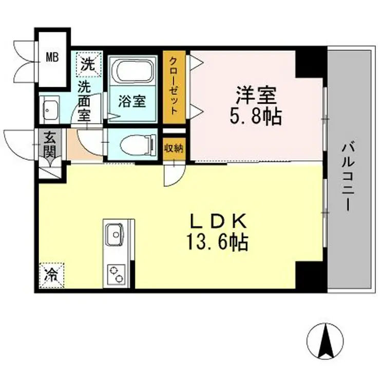 グランパルク小金井 3階階 間取り