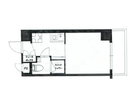 小柳ビル(ワンルーム/2階)の間取り写真