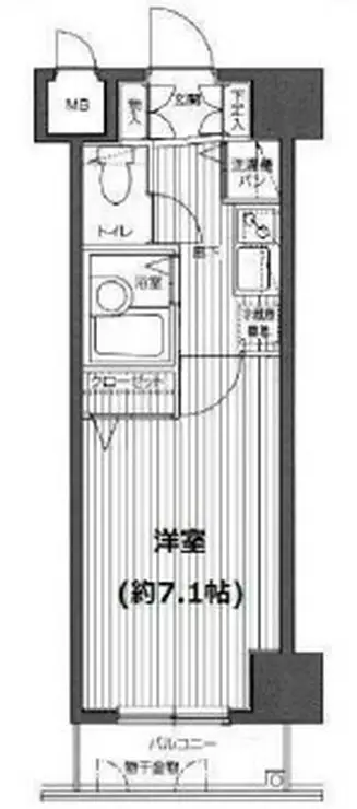 ガラ・ステージ麻布十番 4階階 間取り