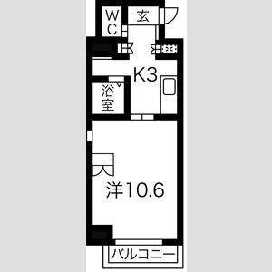 SSK・ノース OSAKA(1K/7階)の間取り写真