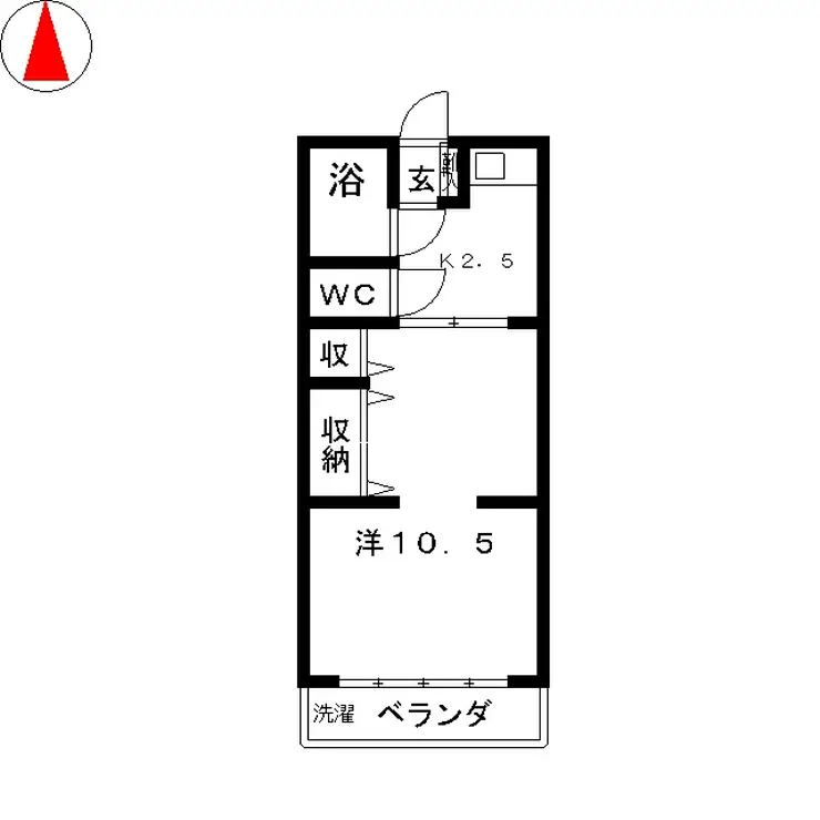 メゾン矢嶋 1階階 間取り