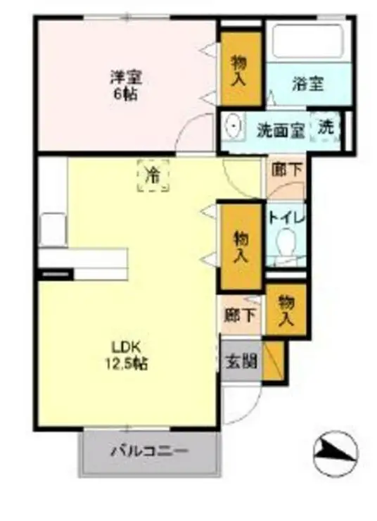 ハーモニー参番館 1階階 間取り