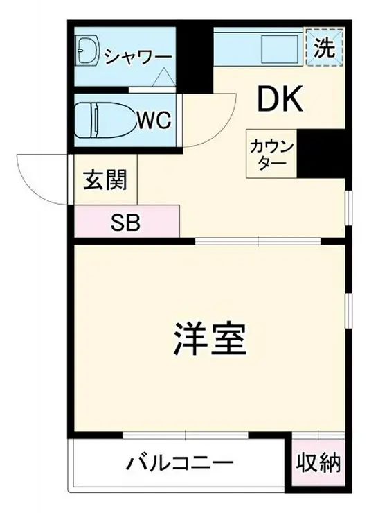 ブライトン北松戸 5階階 間取り
