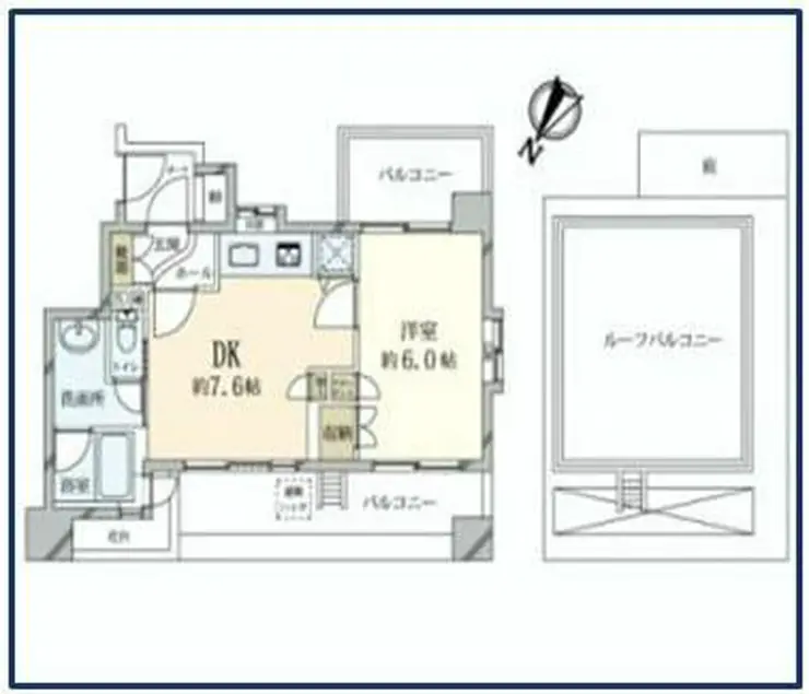 ジェイパーク乃木坂 4階階 間取り
