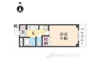 南新町ビル(1K/4階)の間取り写真