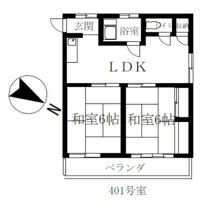 スリービーマンション 4階階 間取り