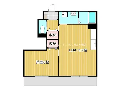 アリビオ(1LDK/1階)の間取り写真