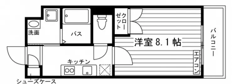 ベルヴィル大蔵 2階階 間取り
