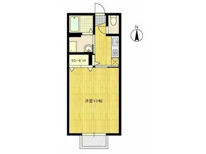スターレット新栄(1K/2階)の間取り写真