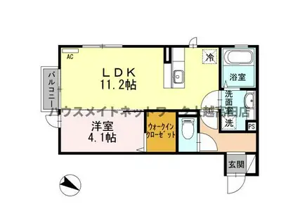 ラ・ヴィオレテラ(1LDK/2階)の間取り写真