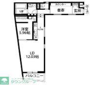 デコール代官山(1LDK/1階)の間取り写真