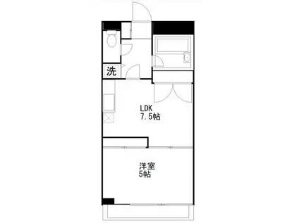 ビーエルエー横浜白楽(1LDK/2階)の間取り写真