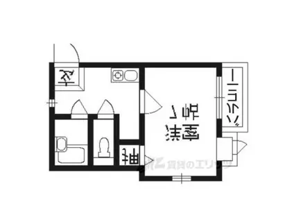 ポルト・ボヌール(1K/3階)の間取り写真