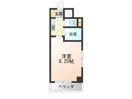 ラベンタオバタ(1K/2階)の間取り写真