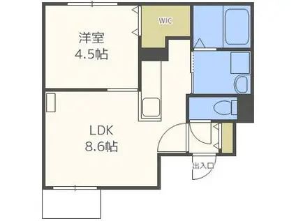 F‐STAGE N13(1LDK/3階)の間取り写真