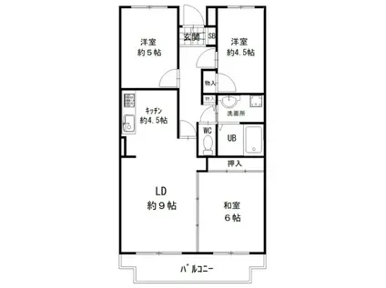 クレール・シャルム(3LDK/3階)の間取り写真