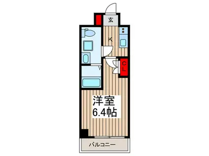 LIME RESIDENCE KAWAGUCHI イースト(1K/2階)の間取り写真