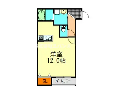 GRACIM02(ワンルーム/1階)の間取り写真